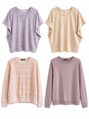 4-Piece CLEO & Suzy Shier Knit Top & Sweater Bundle – Size Large NWoT/EUC